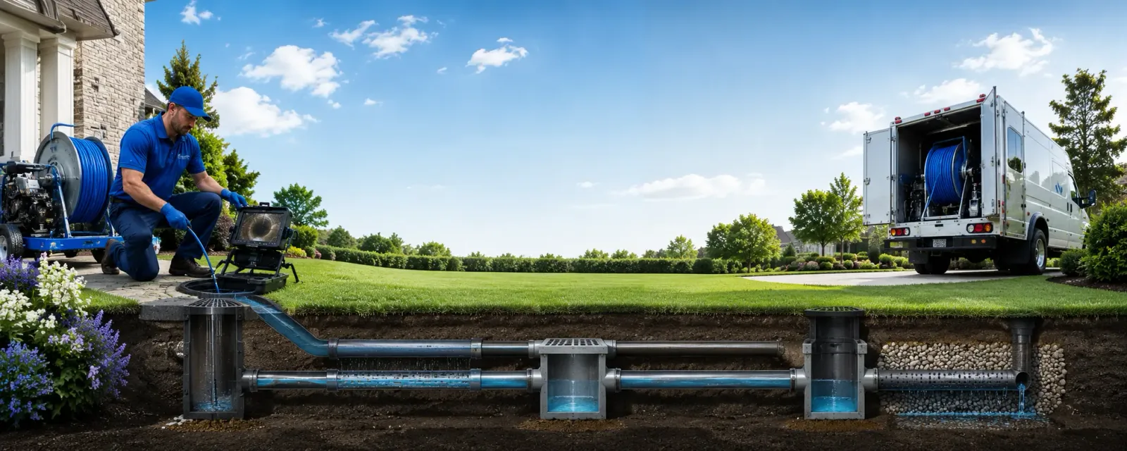 Outdoor drain cleaning information for Spirit Lake, ID